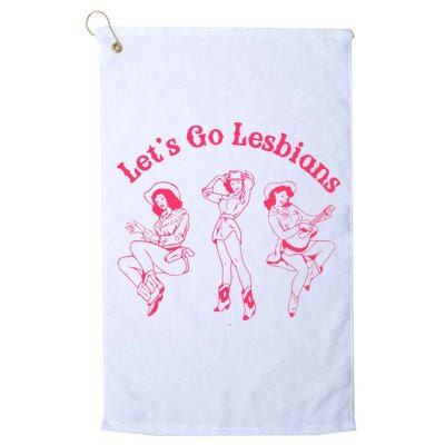 Lets Go Lesbians Western Cowgirls Lgbt Month Golf Towel