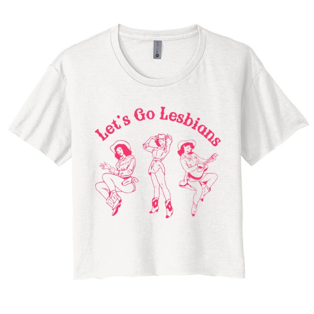 Lets Go Lesbians Western Cowgirls Lgbt Month Crop Top