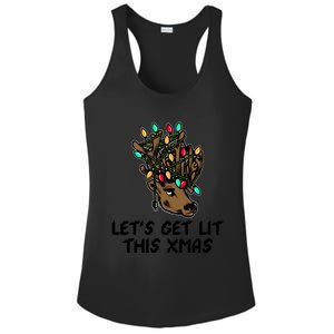 LetS Get Lit This Xmas Funny Christmas Gift Ladies PosiCharge Competitor Racerback Tank