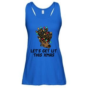 LetS Get Lit This Xmas Funny Christmas Gift Ladies Essential Flowy Tank