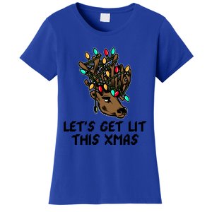 LetS Get Lit This Xmas Funny Christmas Gift Women's T-Shirt