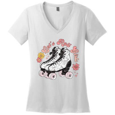 Lets Go Women's V-Neck T-Shirt