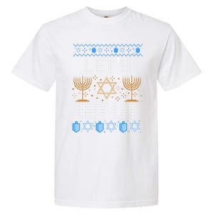 Lets Get Lit Orah Jewish Pun Ugly Hanukkah Chanukah Meaningful Gift Garment-Dyed Heavyweight T-Shirt