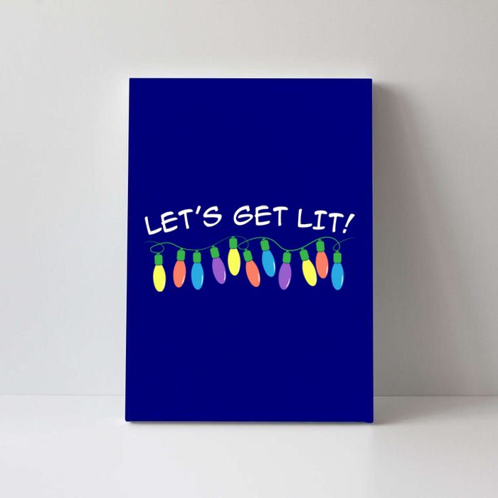 LetS Get Lit Ugly Christmas Xmas Gift Canvas