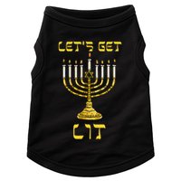 Let's Get Lit Chanukah Happy Hanukkah Funny Menorah Jewish  Doggie Tank