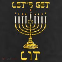 Let's Get Lit Chanukah Happy Hanukkah Funny Menorah Jewish  25L Jumbo Tote