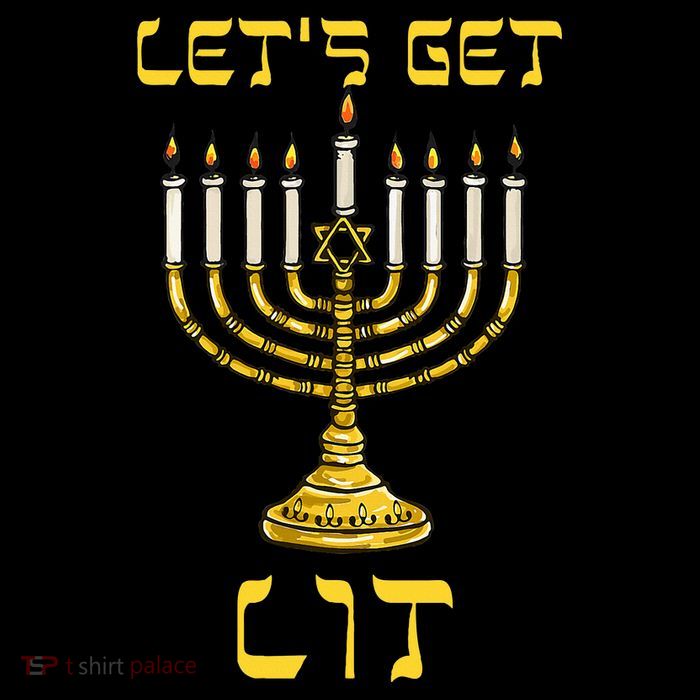 Let's Get Lit Chanukah Happy Hanukkah Funny Menorah Jewish  Toddler Sweatshirt