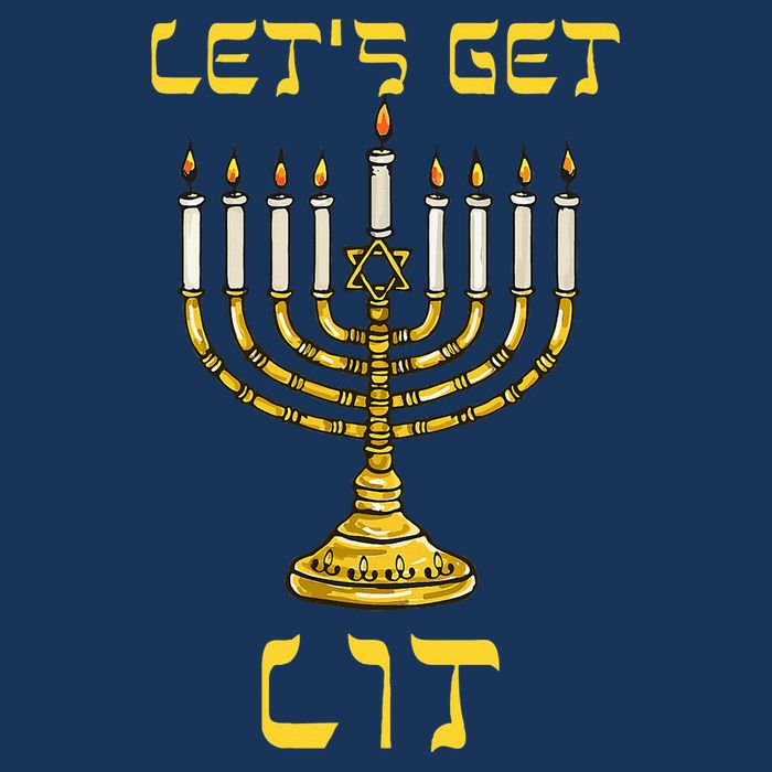 Let's Get Lit Chanukah Happy Hanukkah Funny Menorah Jewish  Infant Baby Jersey Bodysuit