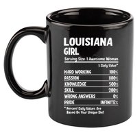 Louisiana Girl 11oz C Handle Ceramic Mug