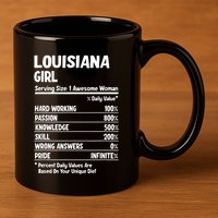 Louisiana Girl 11oz C Handle Ceramic Mug