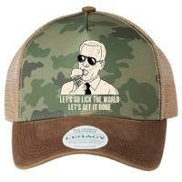 Let's Go Lick The World, Let's Get It Done Funny Joe Biden Legacy Tie Dye Trucker Hat