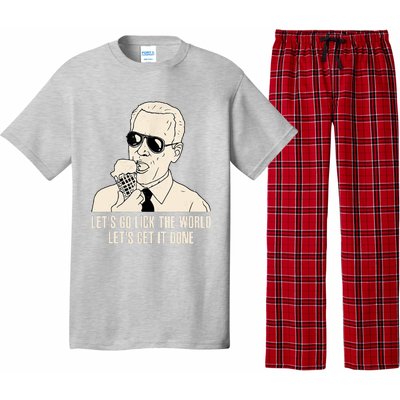 Let's Go Lick The World, Let's Get It Done Funny Joe Biden Pajama Set