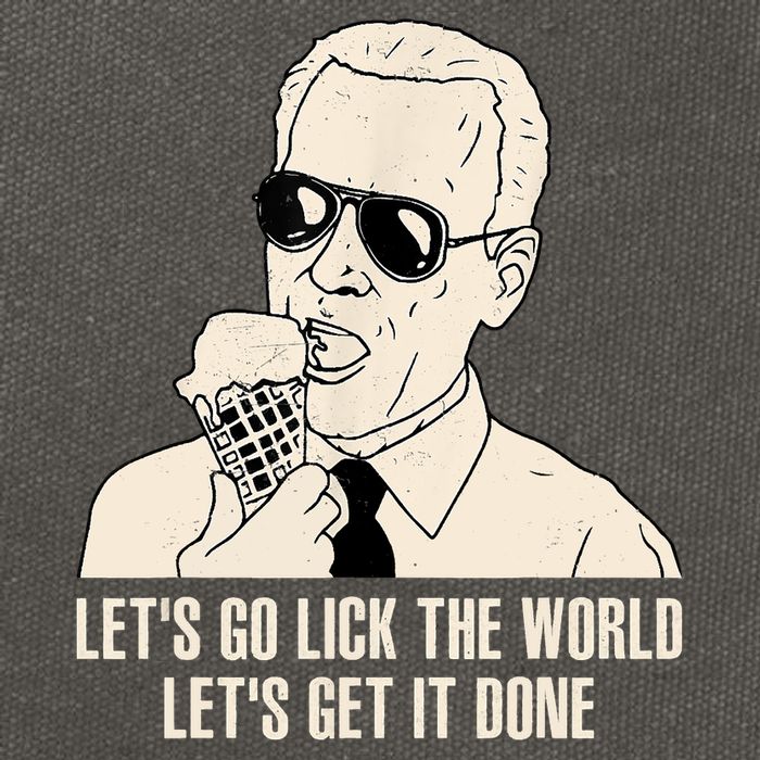 Let's Go Lick The World, Let's Get It Done Funny Joe Biden Cotton Canvas Backpack