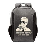 Let's Go Lick The World, Let's Get It Done Funny Joe Biden Vector Backpack