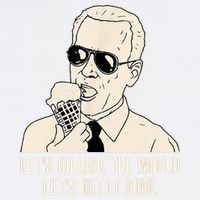 Let's Go Lick The World, Let's Get It Done Funny Joe Biden Garment-Dyed Sweatshirt