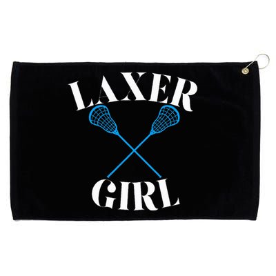 Lacrosse Girl Grommeted Golf Towel