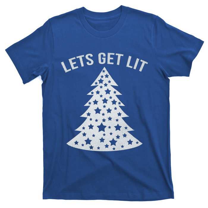 LetS Get Lit Xmas Adult Funny Christmas Gift T-Shirt