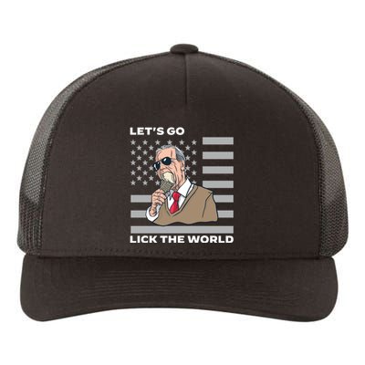 Lets Go Lick The World Joe Biden Ice Cream American Flag Yupoong Adult 5-Panel Trucker Hat