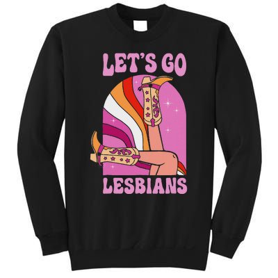 LetS Go Lesbians Lgbtq Lesbian Pride Month Cowgirl Sweatshirt