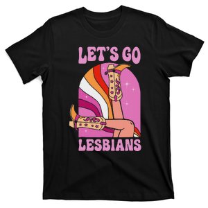 LetS Go Lesbians Lgbtq Lesbian Pride Month Cowgirl T-Shirt