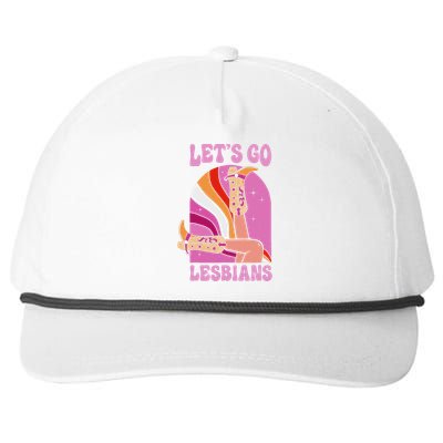 LetS Go Lesbians Lgbtq Lesbian Pride Month Cowgirl Snapback Five-Panel Rope Hat