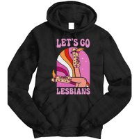 LetS Go Lesbians Lgbtq Lesbian Pride Month Cowgirl Tie Dye Hoodie