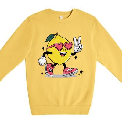 Lemonade Girl Lemonade Lemon Stand Lemonade Crew Premium Crewneck Sweatshirt