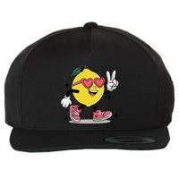 Lemonade Girl Lemonade Lemon Stand Lemonade Crew Wool Snapback Cap