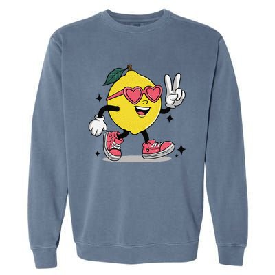 Lemonade Girl Lemonade Lemon Stand Lemonade Crew Garment-Dyed Sweatshirt