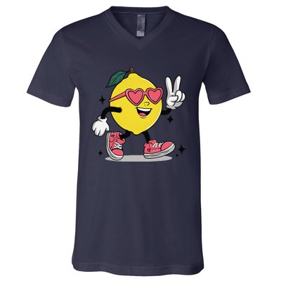 Lemonade Girl Lemonade Lemon Stand Lemonade Crew V-Neck T-Shirt