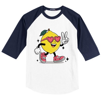 Lemonade Girl Lemonade Lemon Stand Lemonade Crew Baseball Sleeve Shirt