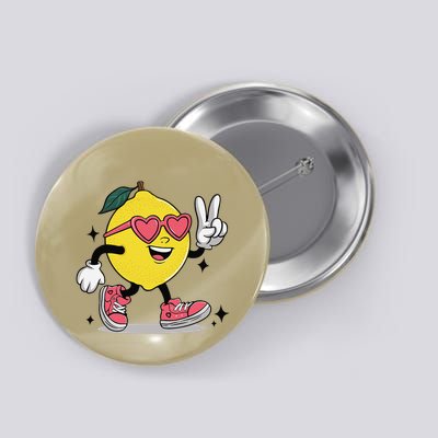 Lemonade Girl Lemonade Lemon Stand Lemonade Crew Button