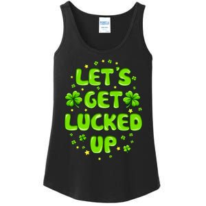 LetS Get Lucked Up St. PatrickS Day Ladies Essential Tank