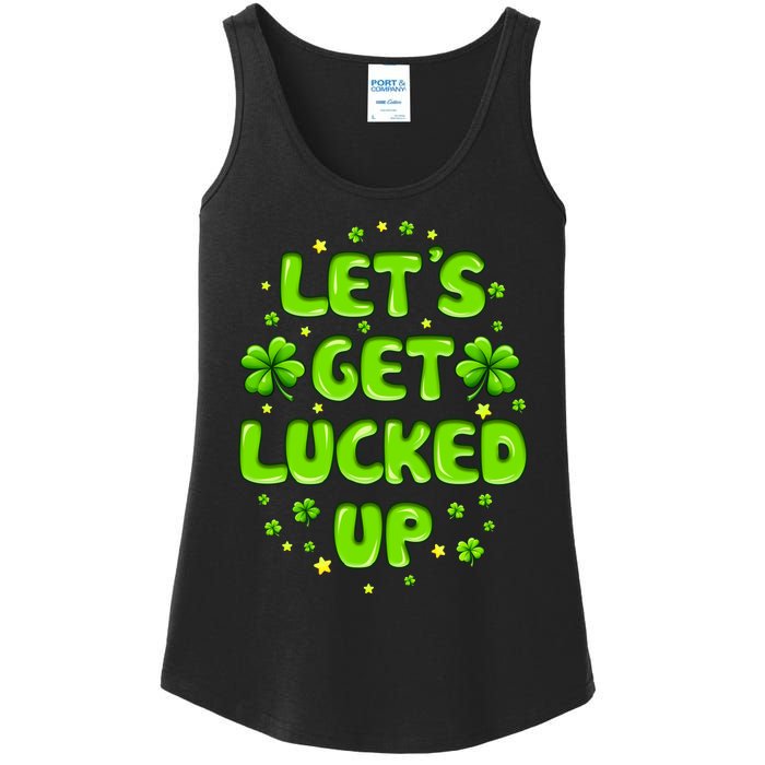 LetS Get Lucked Up St. PatrickS Day Ladies Essential Tank