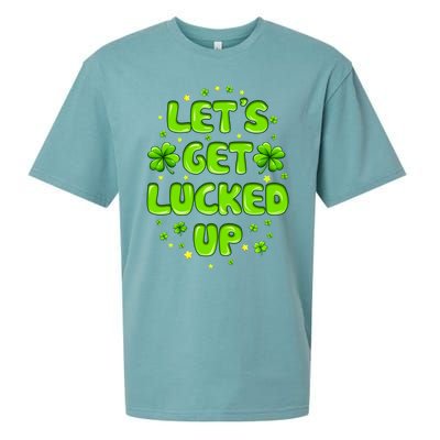 LetS Get Lucked Up St. PatrickS Day Sueded Cloud Jersey T-Shirt