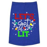 Let's Get Lit Funny Christmas Ing Cool Gift Xmas Lights Funny Gift Doggie Tank