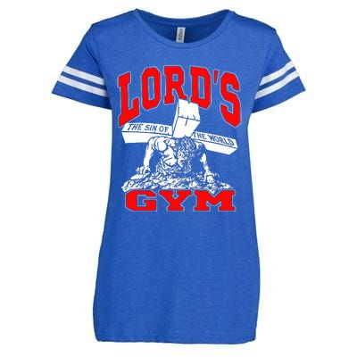 Lords Gym Lords The Sin Of World Jesus Enza Ladies Jersey Football T-Shirt