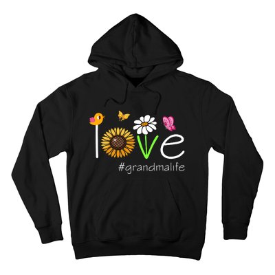 Love Grandma Life Cute Matching Family Hoodie