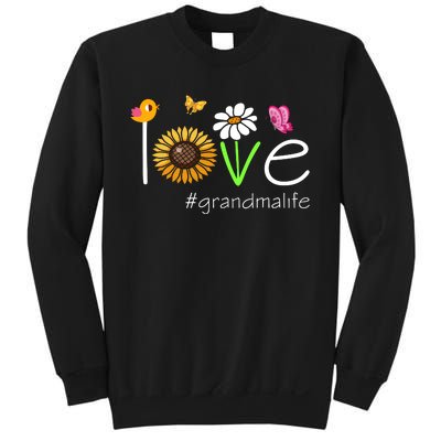 Love Grandma Life Cute Matching Family Sweatshirt