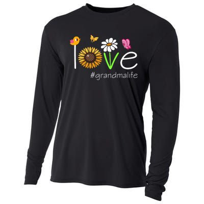 Love Grandma Life Cute Matching Family Cooling Performance Long Sleeve Crew