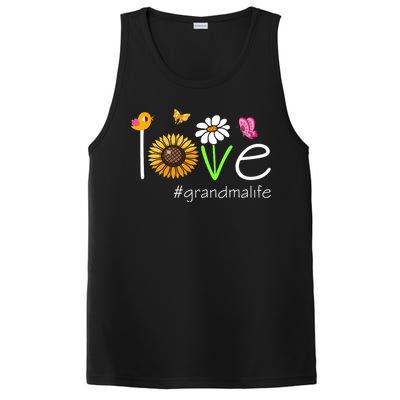 Love Grandma Life Cute Matching Family PosiCharge Competitor Tank