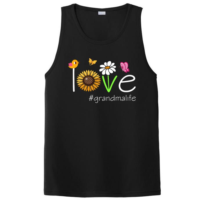 Love Grandma Life Cute Matching Family PosiCharge Competitor Tank