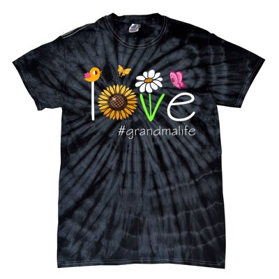 Love Grandma Life Cute Matching Family Tie-Dye T-Shirt