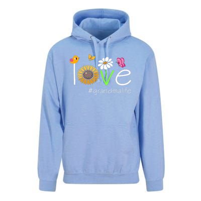 Love Grandma Life Cute Matching Family Unisex Surf Hoodie