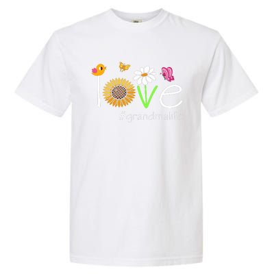 Love Grandma Life Cute Matching Family Garment-Dyed Heavyweight T-Shirt