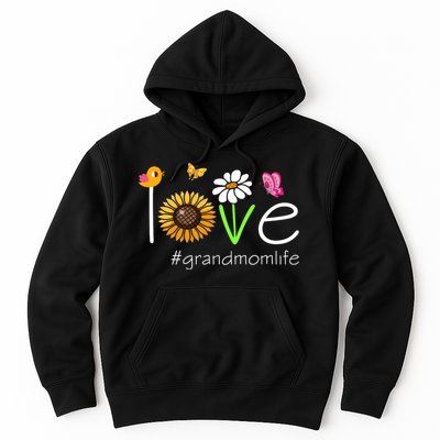 Love Grandmom Life Cute Matching Family Hoodie