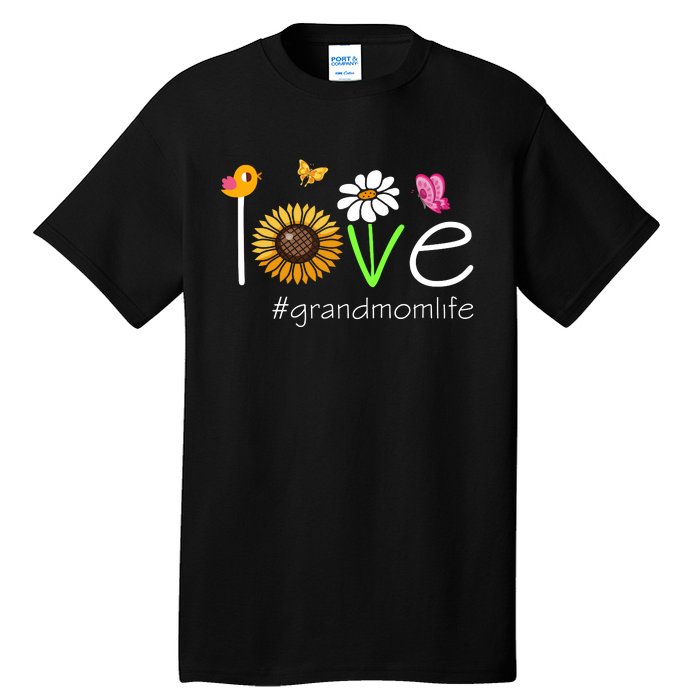 Love Grandmom Life Cute Matching Family Tall T-Shirt