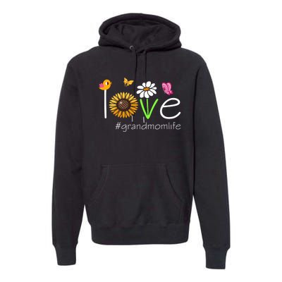 Love Grandmom Life Cute Matching Family Premium Hoodie