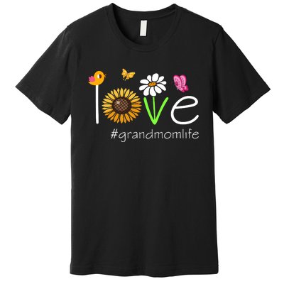 Love Grandmom Life Cute Matching Family Premium T-Shirt