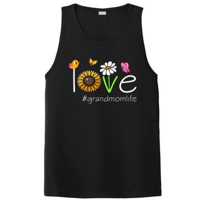 Love Grandmom Life Cute Matching Family PosiCharge Competitor Tank